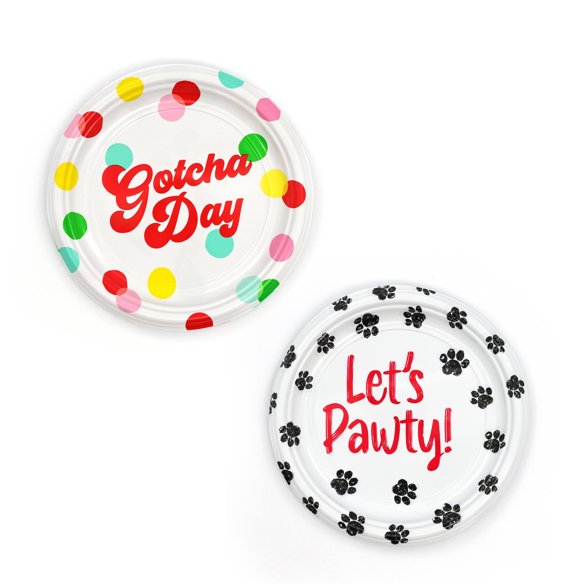 Assorted Pet Picks 7" Pet Party Plastic Plates, 5pc. by Fab Finds